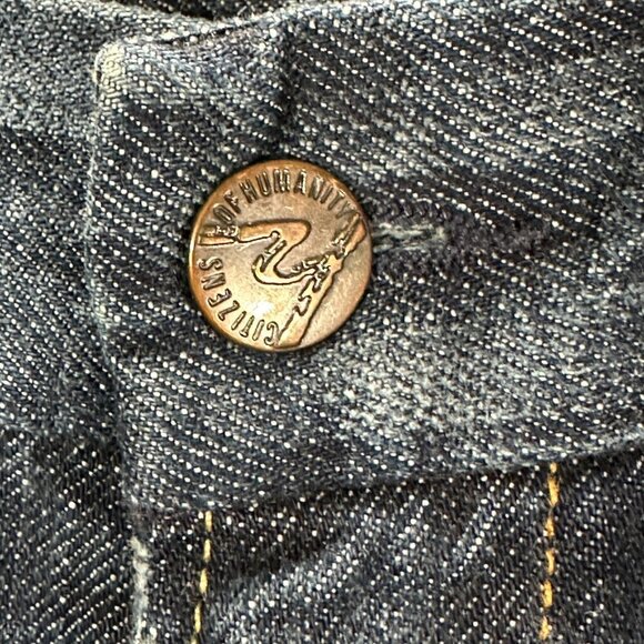 Citizens of Humanity Jeans Womens 27 Faye #003 Low Waist Full Leg Cotton Pockets - Picture 5 of 12